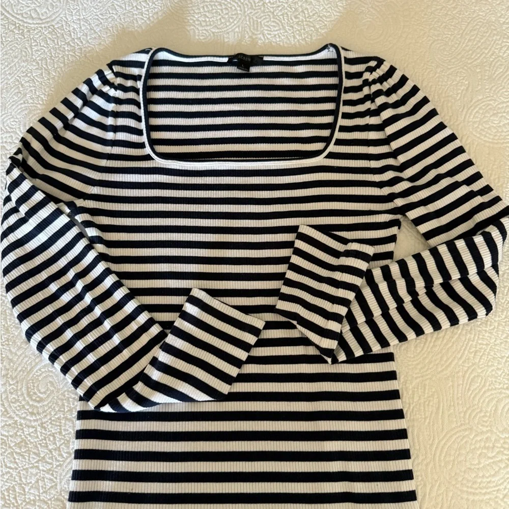 J. Crew Navy & White Striped Top❗️